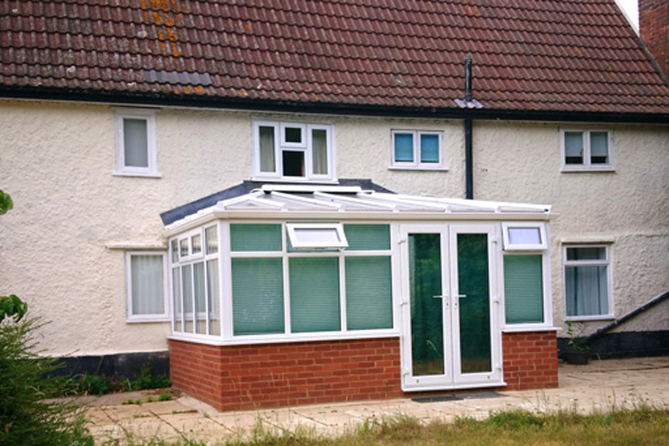 Hipped Lean- To Conservatory with solar control self cleaning glass Roof